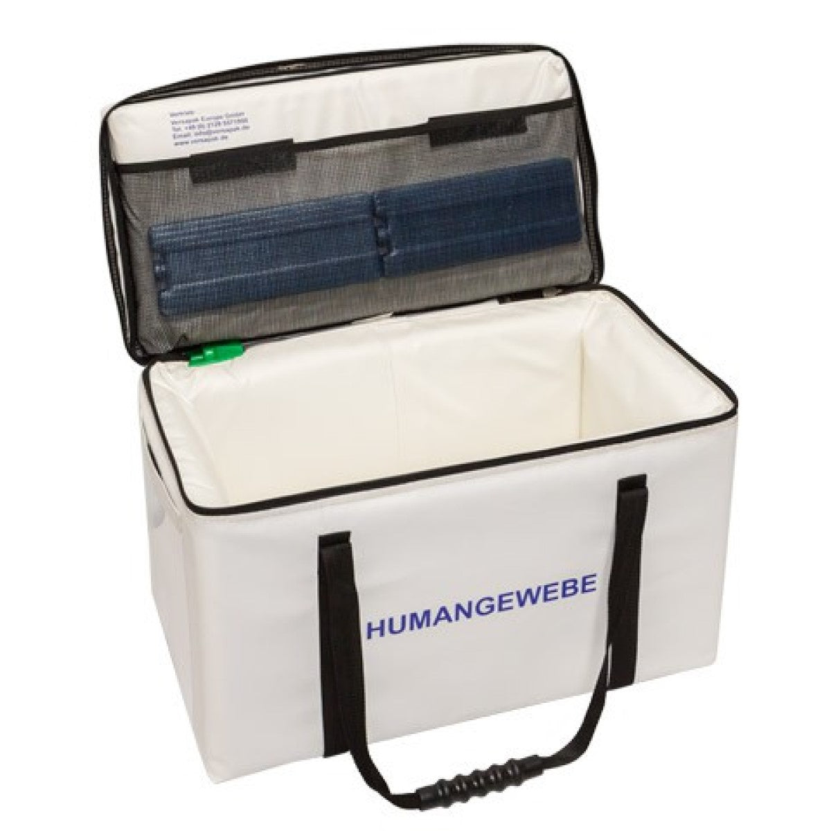Labortasche für den Transport von Humangewebe, Amputate oder Organe - Offen