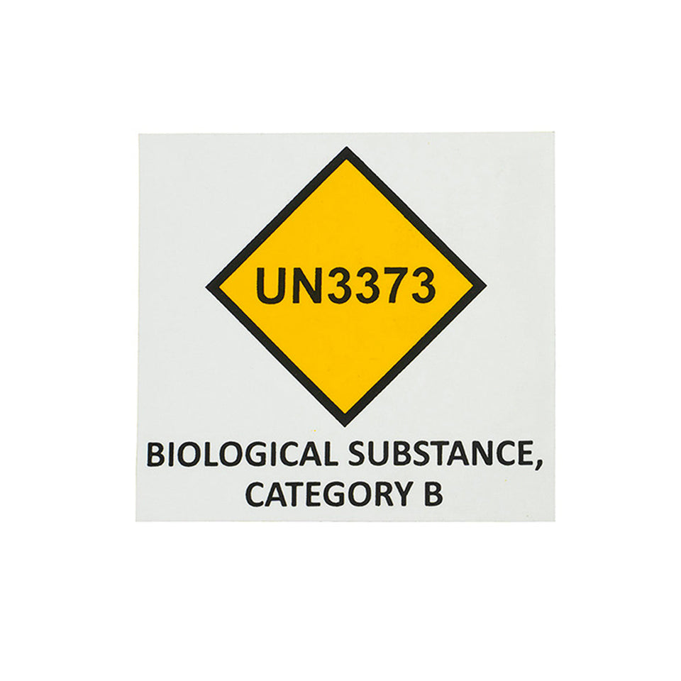 UN3373 Label for blood transport bag 