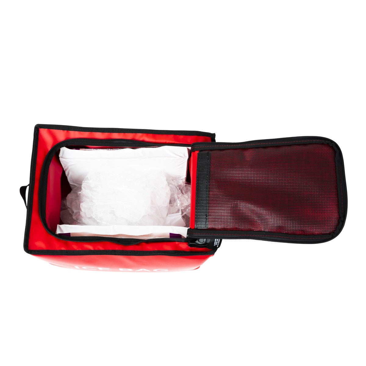 Isolierte Eiswürfel Transporttasche - Rot/Arrow mit ICECATCH